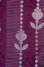 Purple Semi Katan Silk Saree