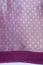 Purple Semi Katan Silk Saree