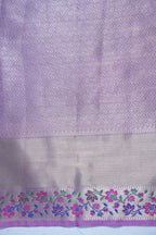 Purple Semi Katan Silk Saree