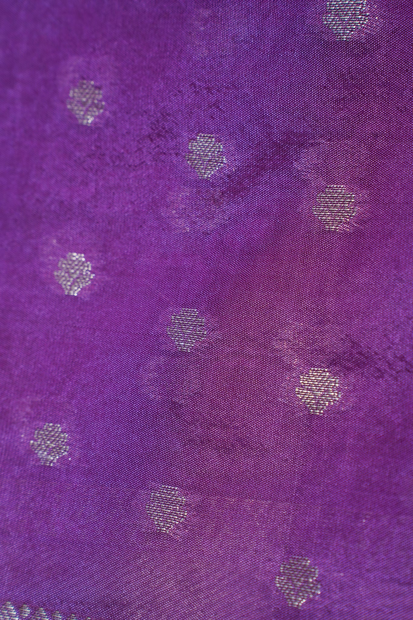 Purple Semi Katan Silk Saree