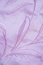 Pink Raw Tussar Saree with Fancy Embroidery