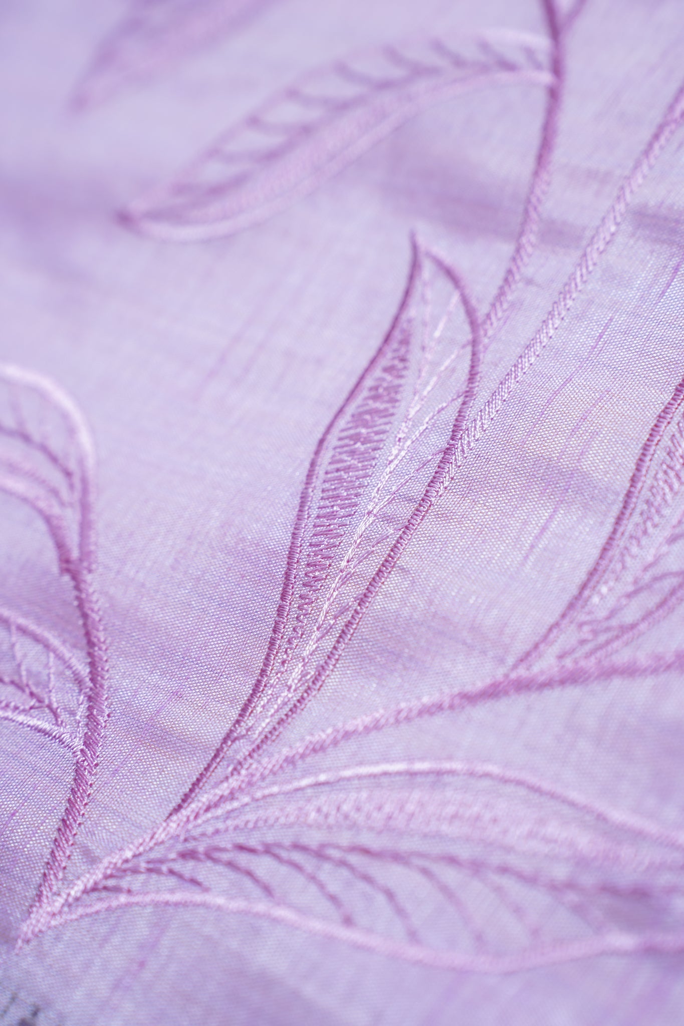 Pink Raw Tussar Saree with Fancy Embroidery