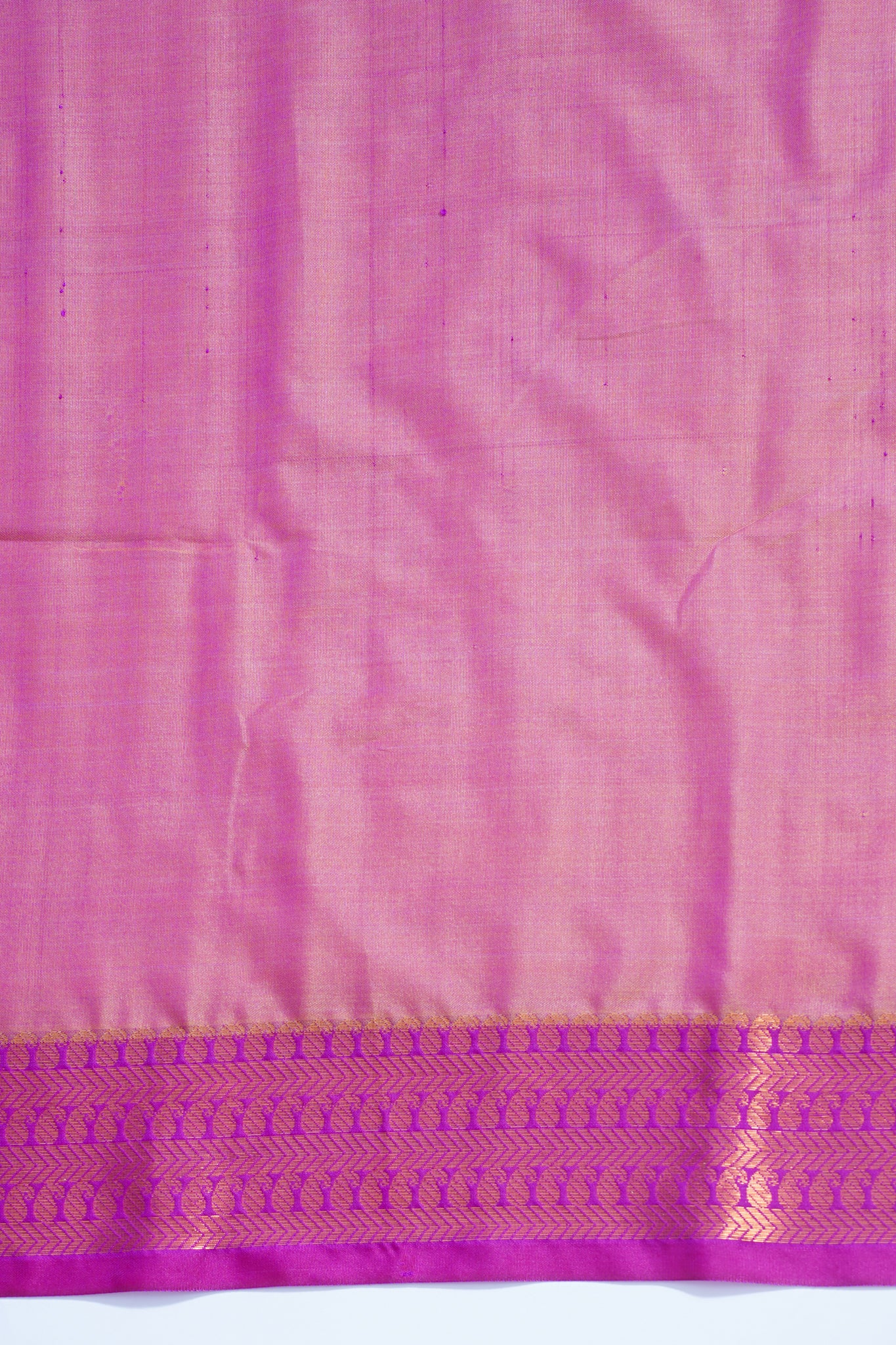 Pink & Purple Soft Silk Saree with Skirt Zari Border & Fancy Print