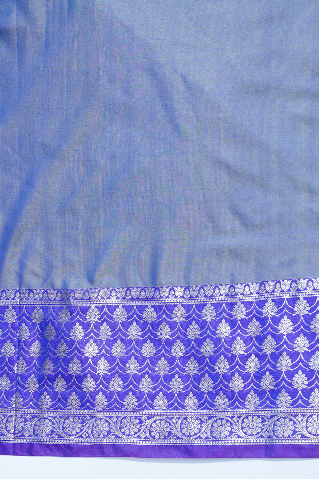 Pink & Purple Soft Silk Saree with Skirt Zari Border & Fancy Print