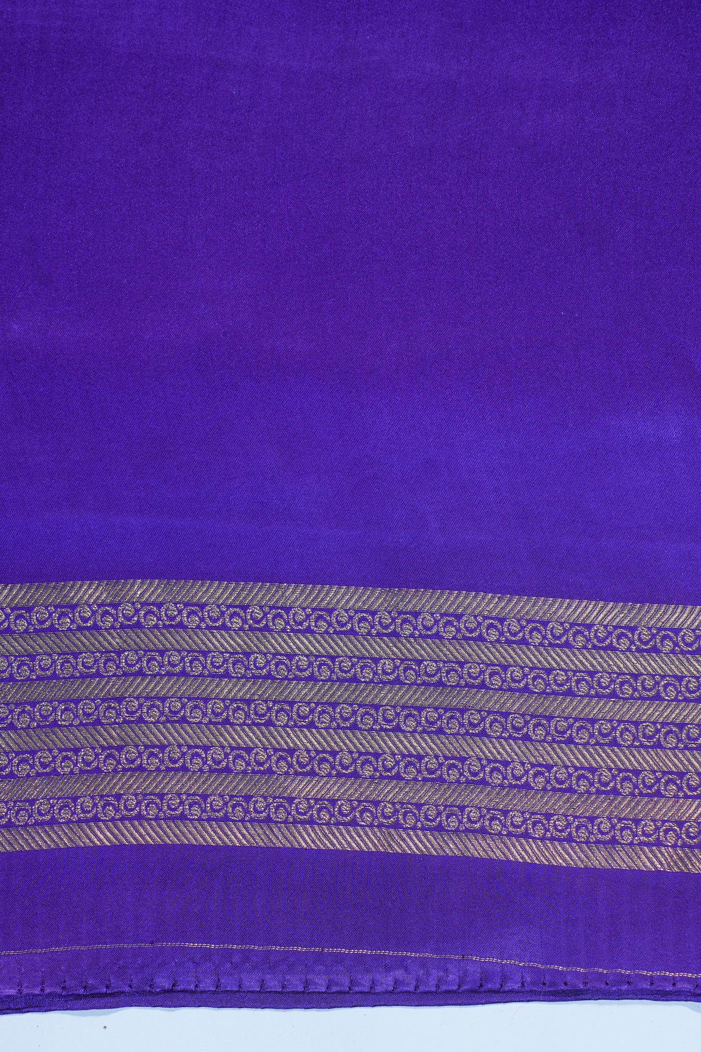 Purple Viscose Satin Fancy Saree