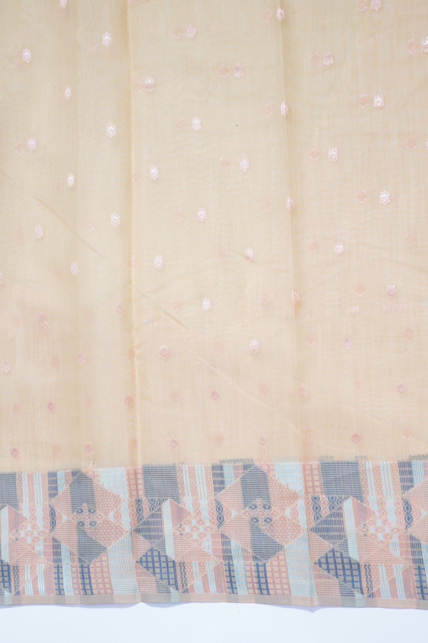 Brown Cotton Linen Weaving Saree