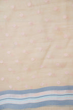 Brown Cotton Linen Weaving Saree