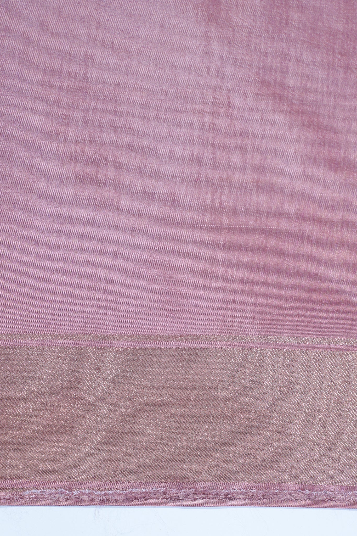 Pink Satin Georgette Saree with Intricate Patterns & Fancy Weave