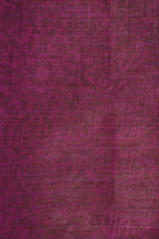 Chocolate Brown Tussar Silk Saree with Kalamkari Print (Washable)