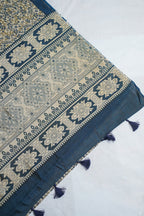 Tussar Silk Saree featuring Kalamkari Print