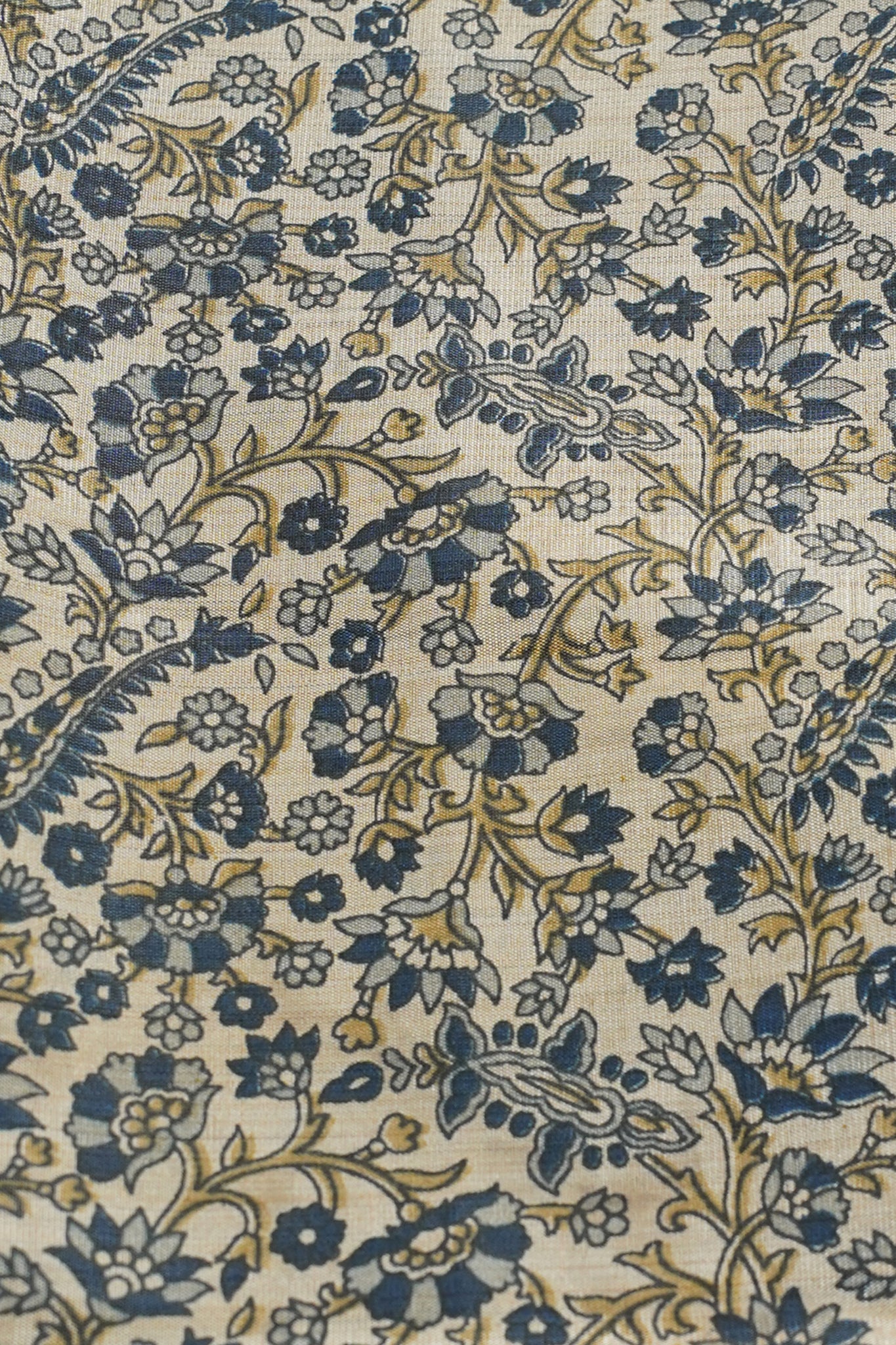 Tussar Silk Saree featuring Kalamkari Print