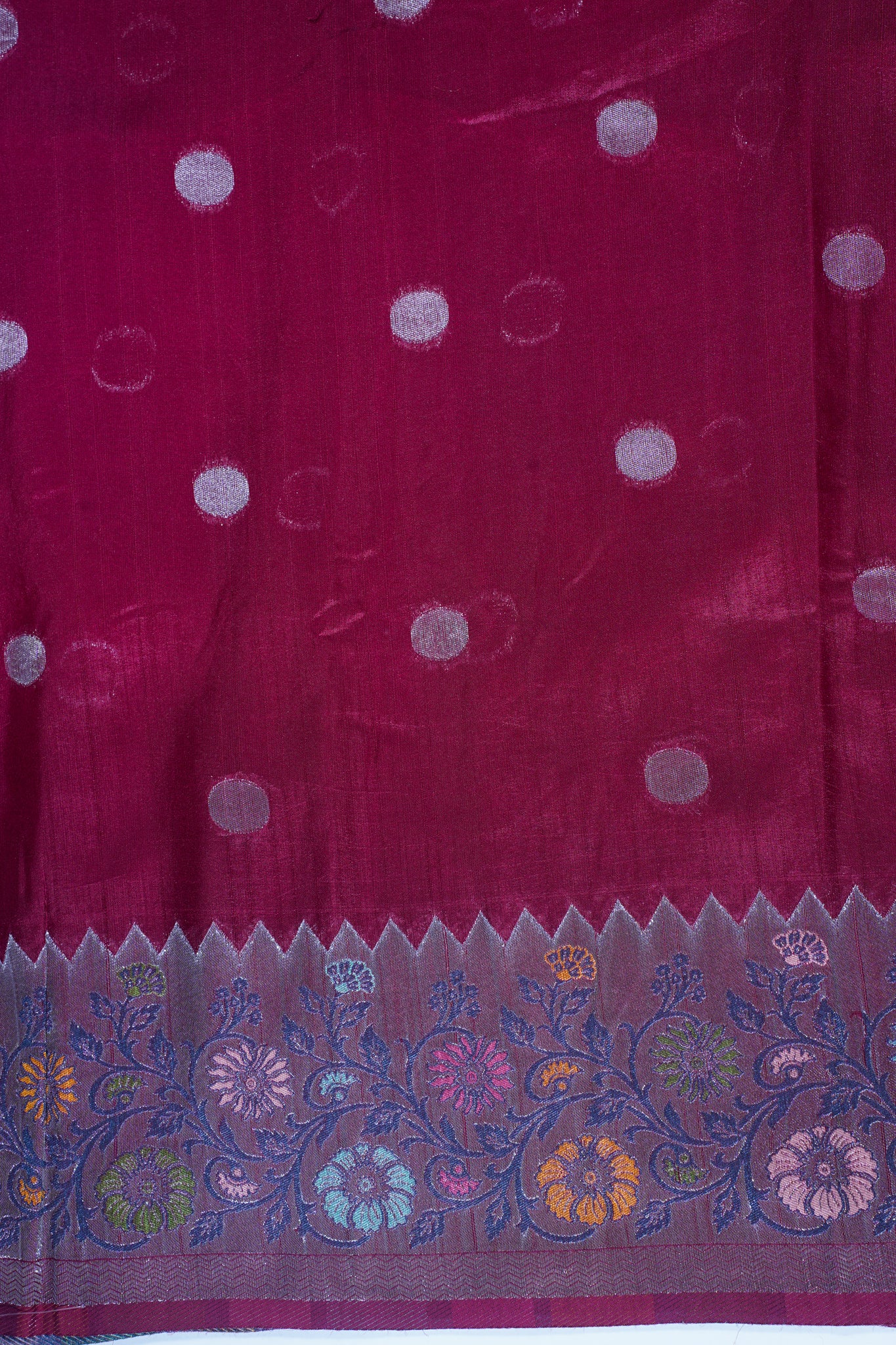 Red Tussar Pathony Saree