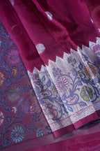 Red Tussar Pathony Saree
