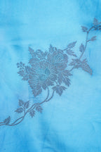 Royal Blue Banarasi Mushroo Satin Saree