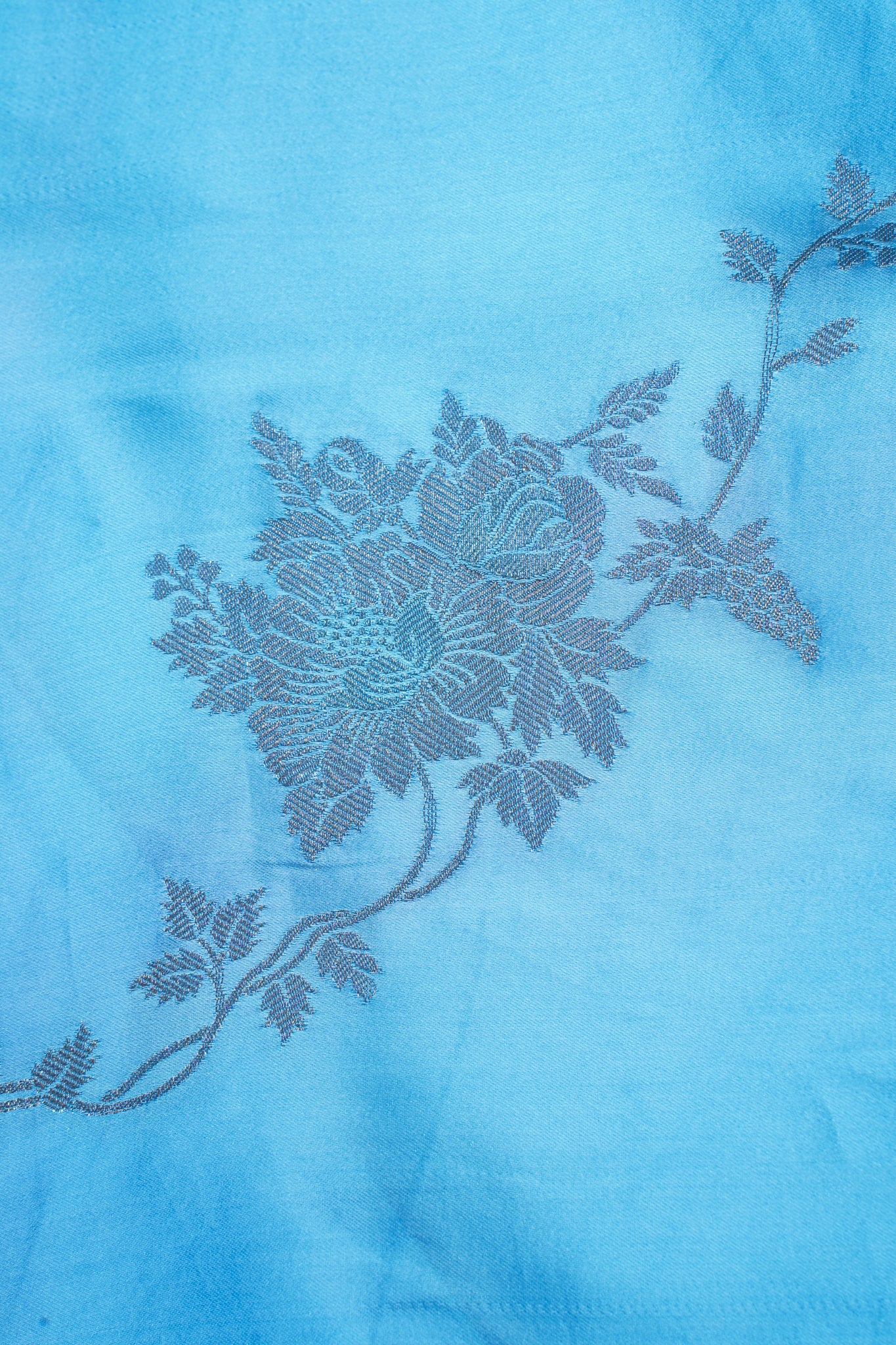 Royal Blue Banarasi Mushroo Satin Saree