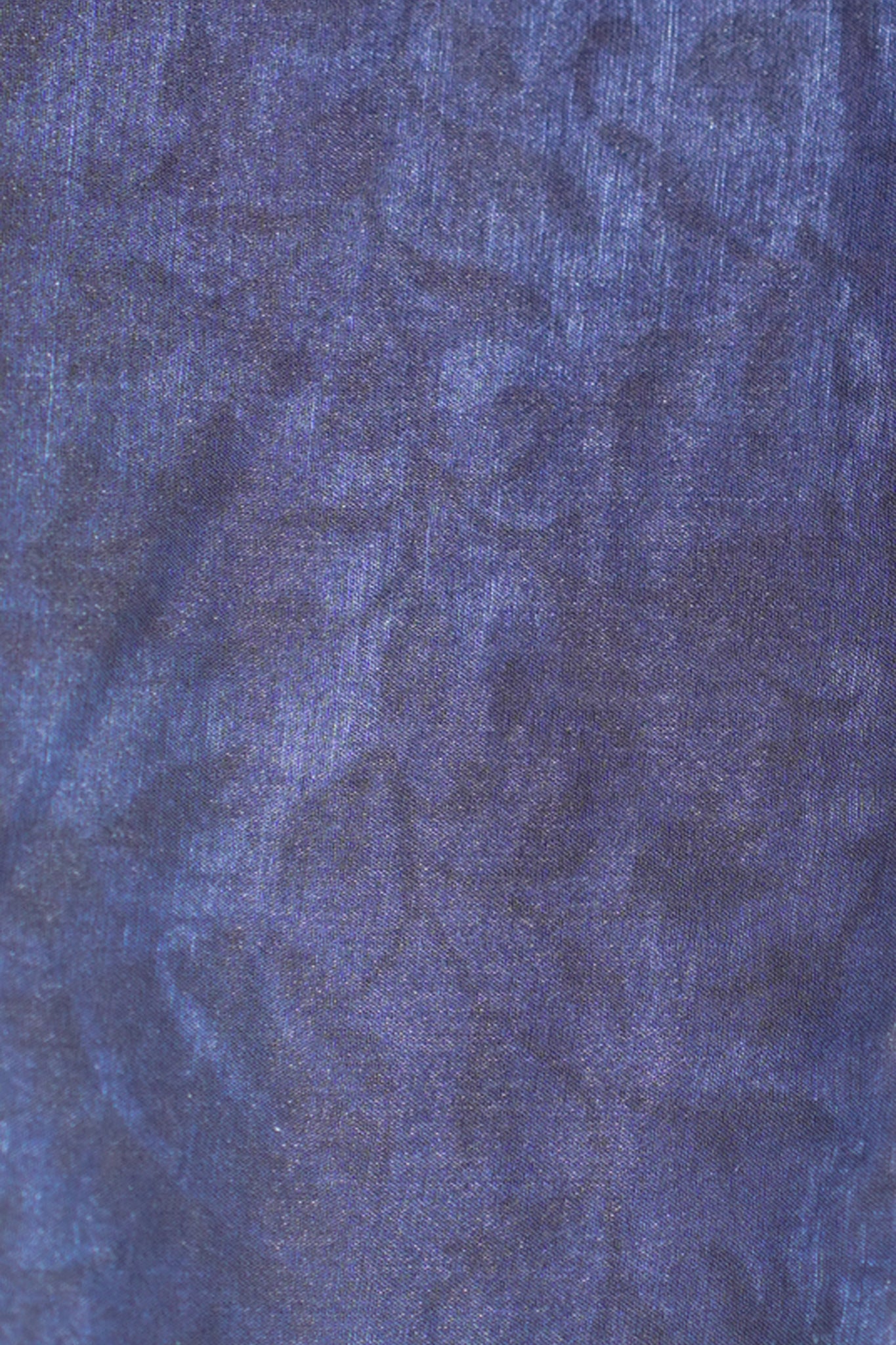 Blue Cotton Saree with Block Print