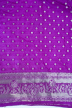 Purple Banarasi Woven Katan Silk Saree