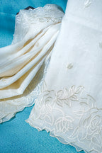 Ivory Mul Cotton–Mul Chanderi Suit Set