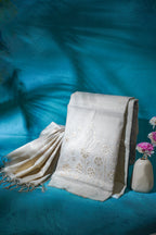 Beige Pure Linen Tissue Suit Set