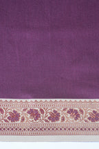 Purple Semi Katan Silk Saree