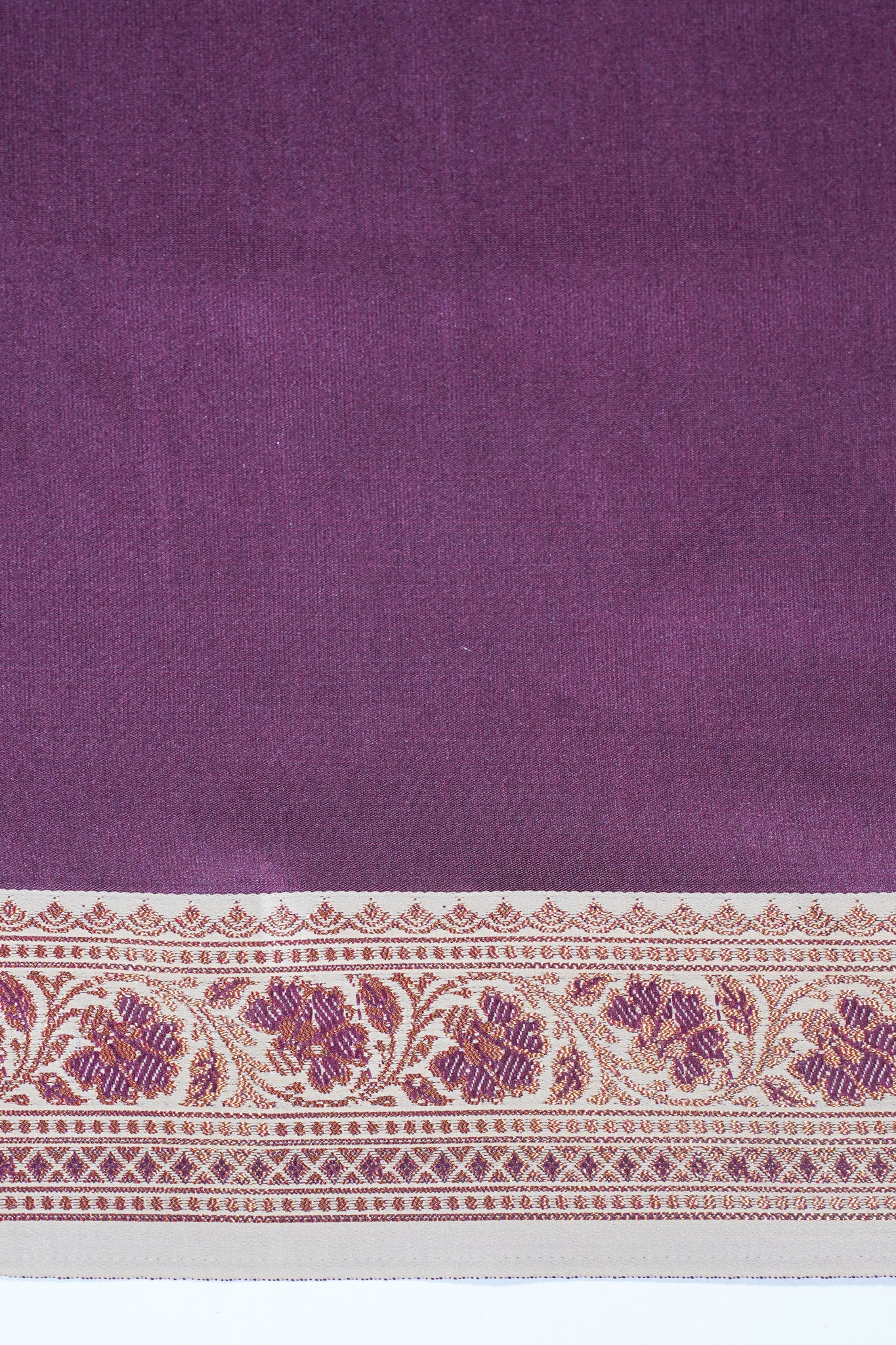Purple Semi Katan Silk Saree