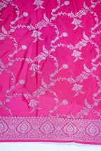 Red Banarasi Mushroo Satin Saree