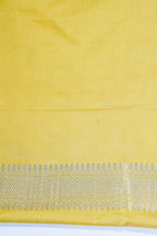 Golden Yellow Banarasi Mushroo Satin Saree