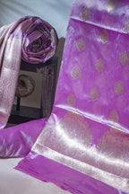 Royal Purple Katan Silk Suit Set