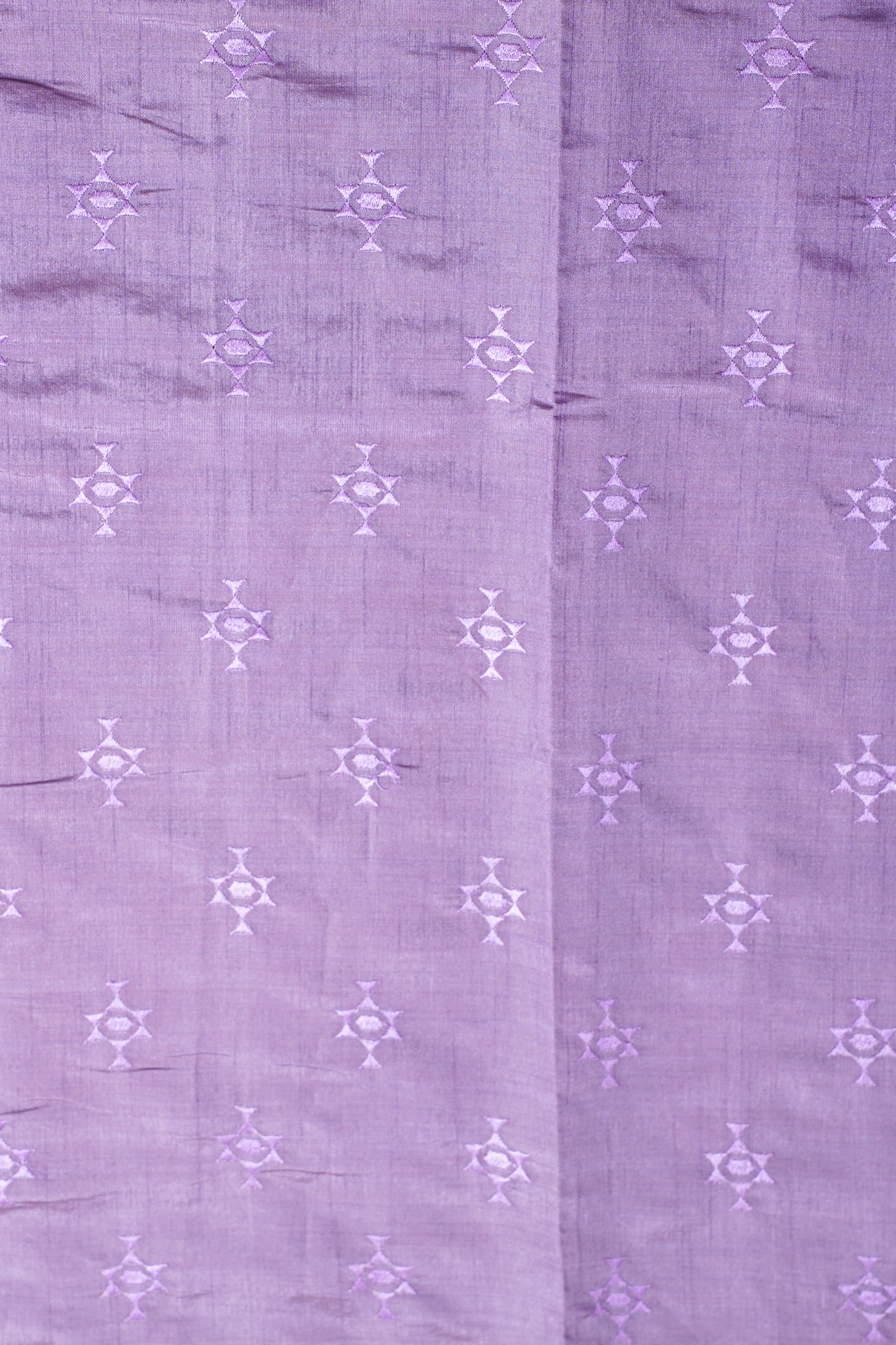 Purple Raw Tussar Saree with Buti Embroidery