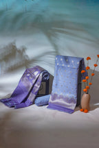 Lavender Cotton Weaving Suit Set