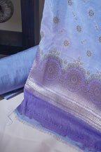Lavender Cotton Weaving Suit Set
