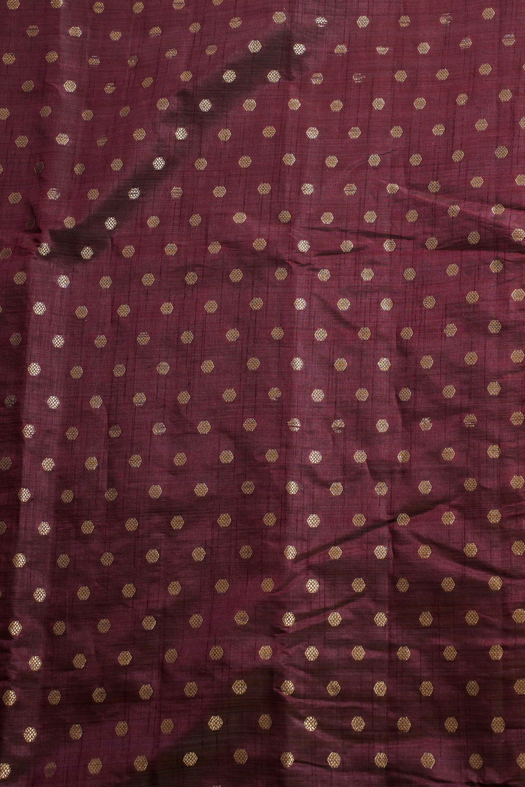 Purple Saree with Gold Patterned Weaving