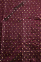 Purple Saree with Gold Patterned Weaving
