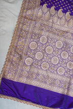 Purple Banarasi Saree