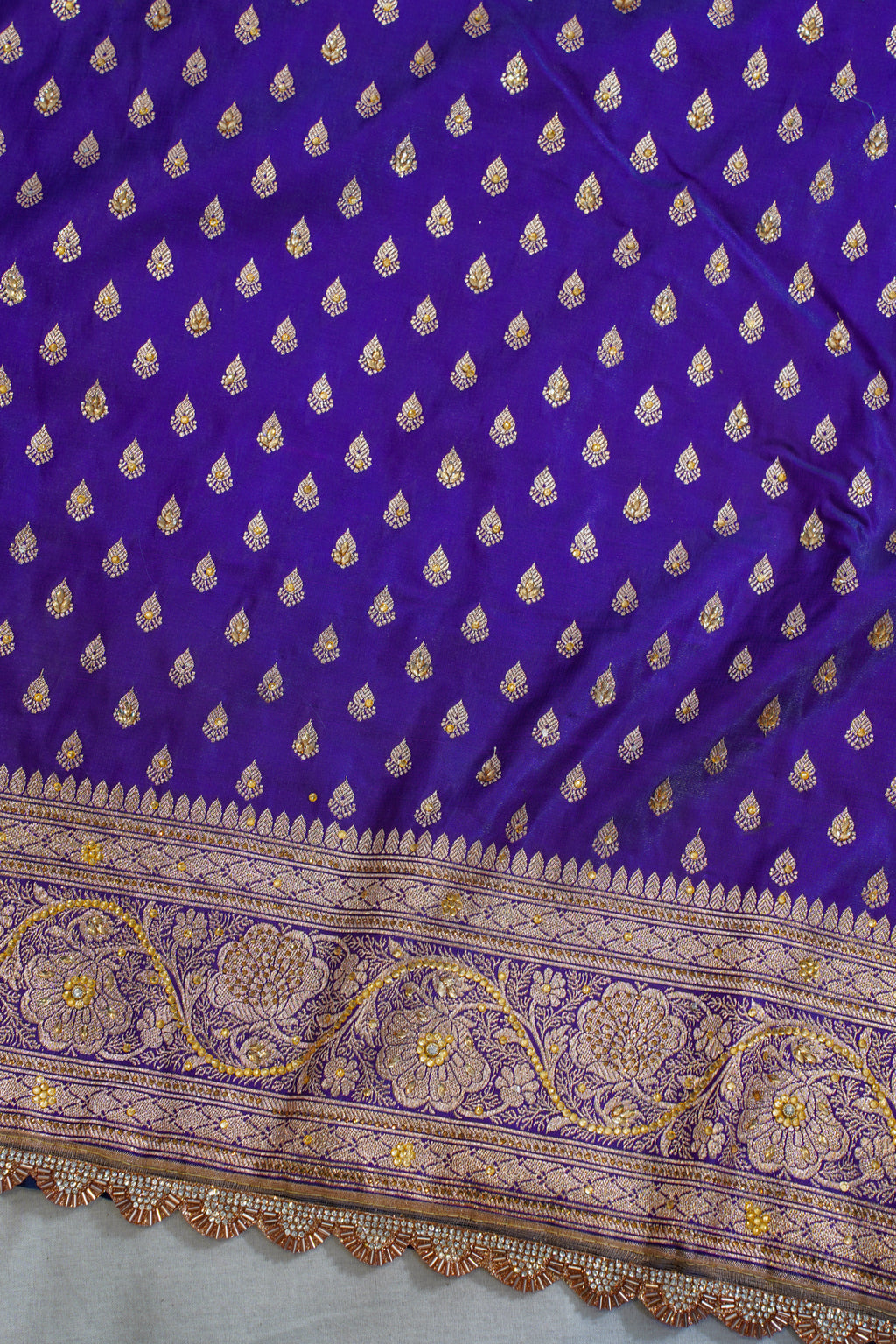 Purple Banarasi Saree