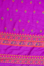 Purple Pashmina Silk Saree