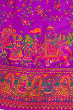 Purple Pashmina Silk Saree