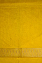 Purple Banarasi Woven Katan Silk Saree with Yellow Contrast Border
