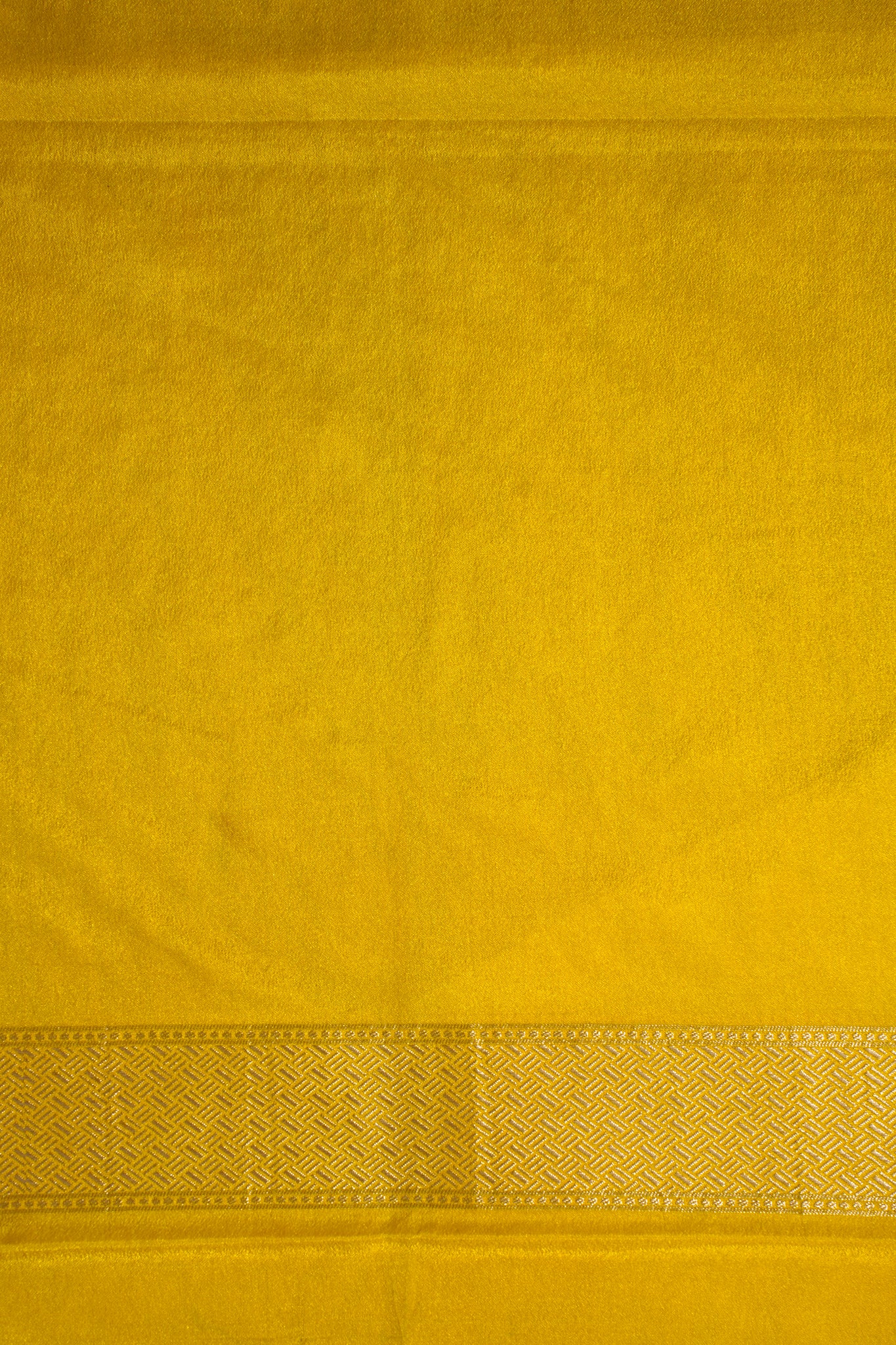 Purple Banarasi Woven Katan Silk Saree with Yellow Contrast Border