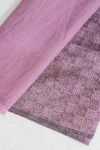 Lavender Mul Cotton–Mul Chanderi Suit Set with Block Print