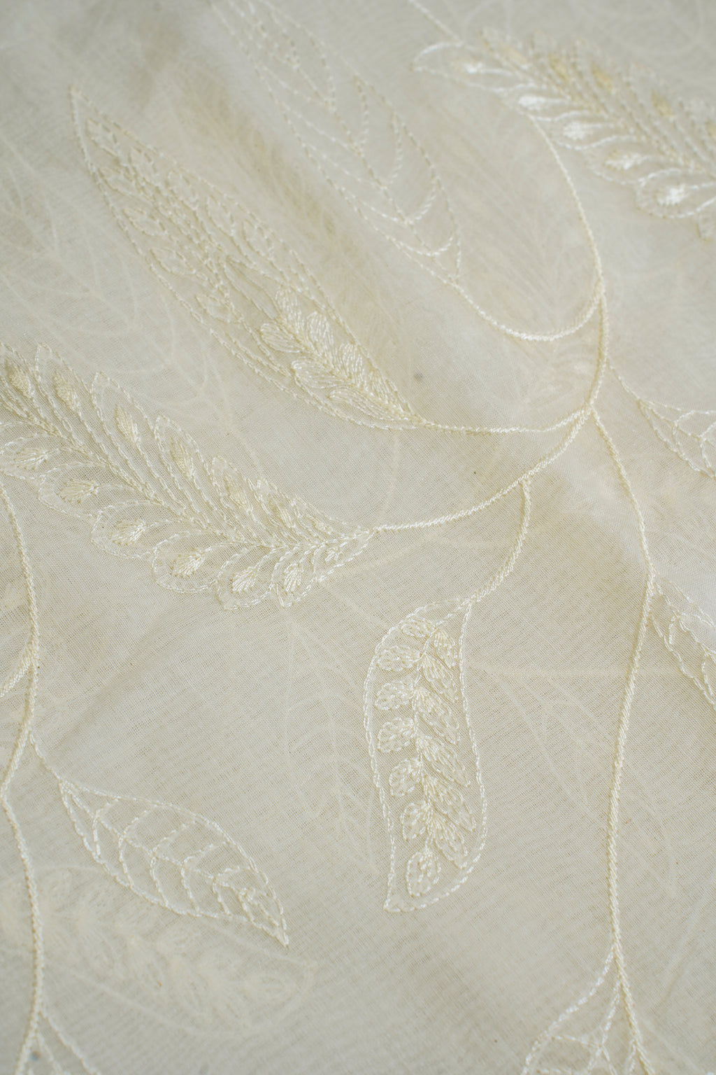 Ivory Mul Cotton–Mul Chanderi Suit Set