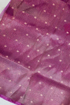 Magenta Tissue Suit Set with Digital Print
