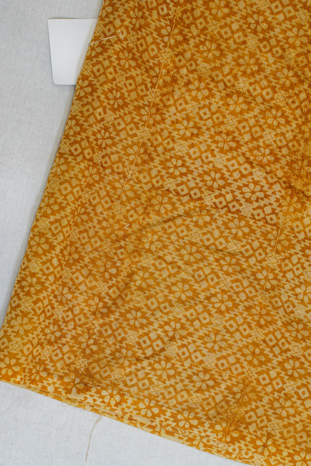 Mustard Yellow Mul Cotton–Mul Chanderi Suit Set