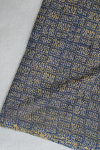 Deep Indigo Blue Mul Cotton–Mul Chanderi Suit Set