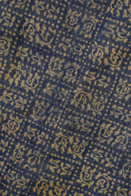 Deep Indigo Blue Mul Cotton–Mul Chanderi Suit Set