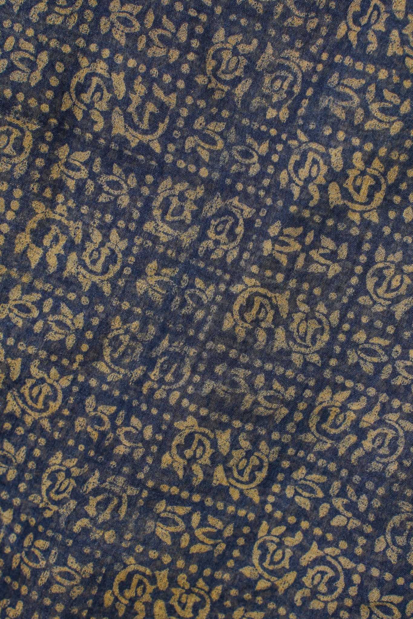 Deep Indigo Blue Mul Cotton–Mul Chanderi Suit Set