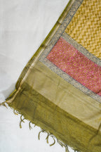 Olive Green Mul Cotton–Mul Chanderi Suit Set