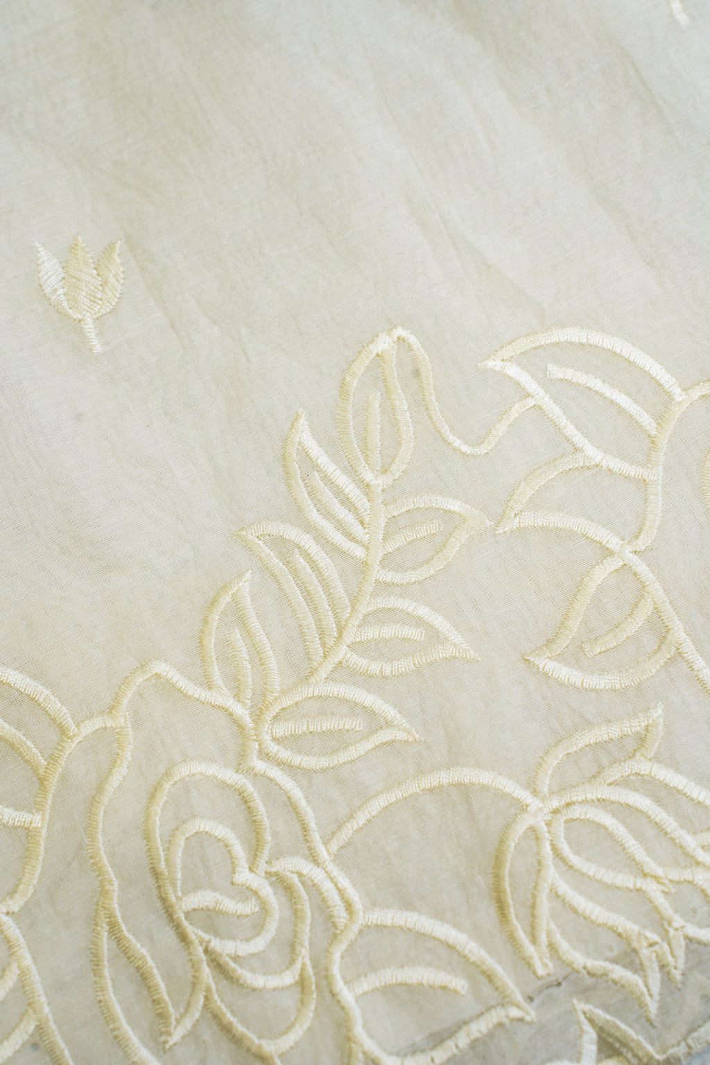 Ivory Mul Cotton–Mul Chanderi Suit Set