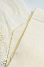 Ivory Mul Cotton–Mul Chanderi Suit Set