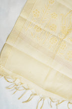 Beige Pure Linen Tissue Suit Set